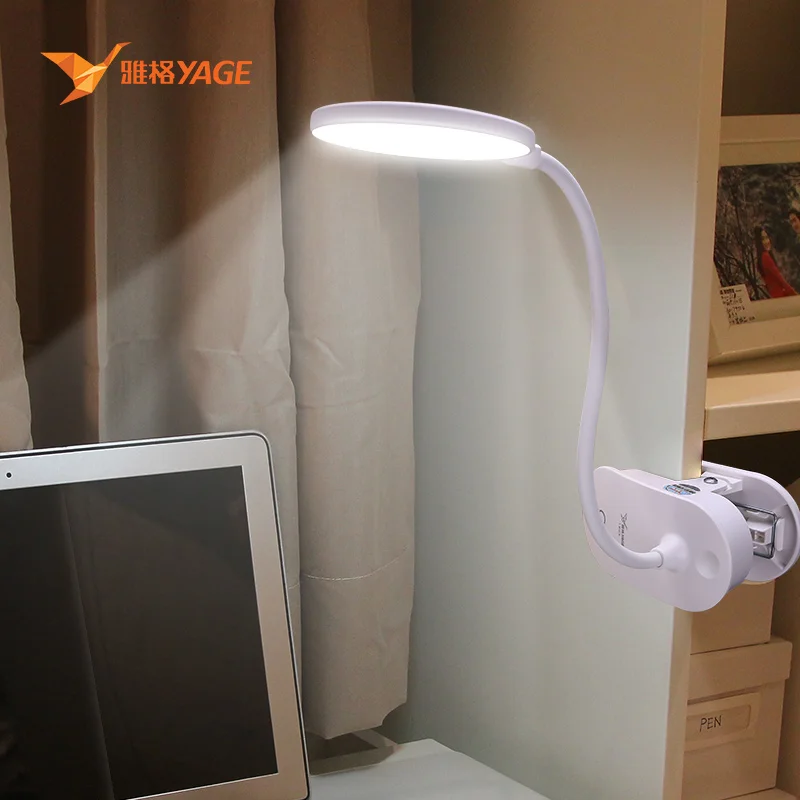 YAGE T101 Touch On/off Switch 3 Modes Clip Desk Lamp 4000K Eye Protection Reading Dimmer 18650 Rechargeable USB Led Table Lamps YAGE T101 Touch On/off Switch 3 Modes Clip Desk Lamp 4000K Eye Protection Reading Dimmer 18650 Rechargeable USB Led Table Lamps