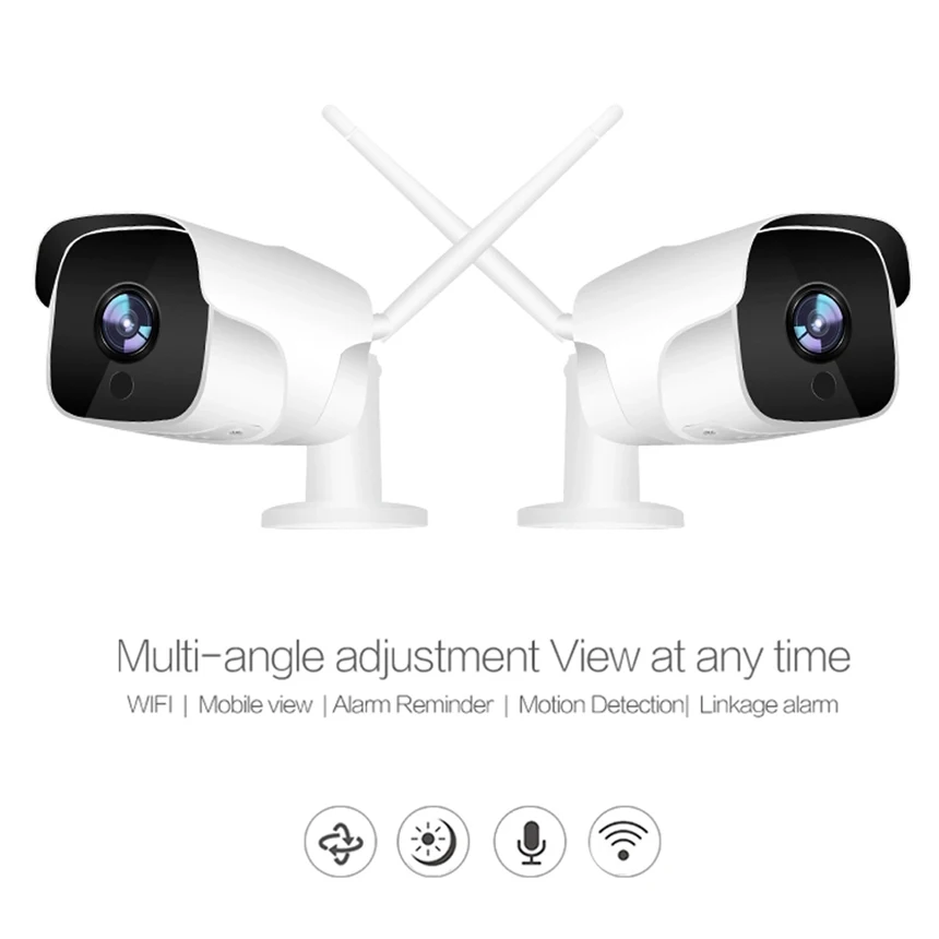 Hebeiros Tuya камера Smart Life 1080P Беспроводная облачная Wi-Fi Камера уличная Водонепроницаемая камера видеонаблюдения CCTV сетевая IP камера