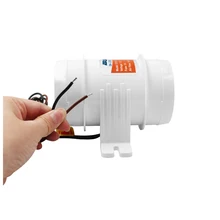 3-дюймовый бесшумный встроенный вентилятор, 12V тихий воздушный поток турбо вентилятор для циркуляции воздуха в воздуховод, вентиляционные отверстия, растут палатки(белый