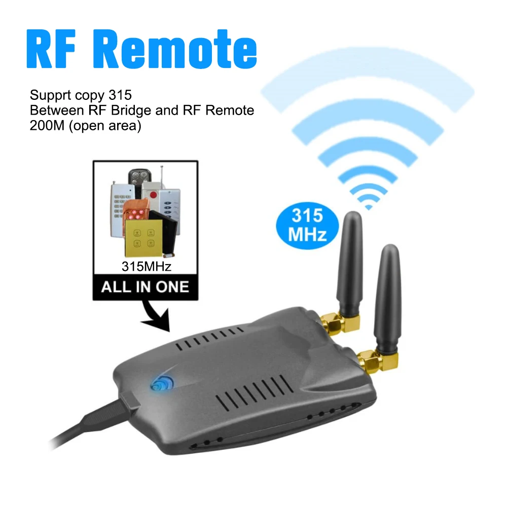 EWeLink RF мост 315 МГц и 433 МГц умный дом автоматизация модуль беспроводной WiFi переключатель универсальный таймер DIY преобразования - Комплект: 315MHz