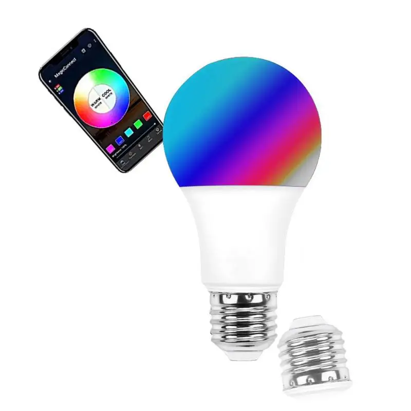 4,5 Вт wifi умная лампочка RGB пульт дистанционного управления лампочка голосовой пульт дистанционного управления 40 м