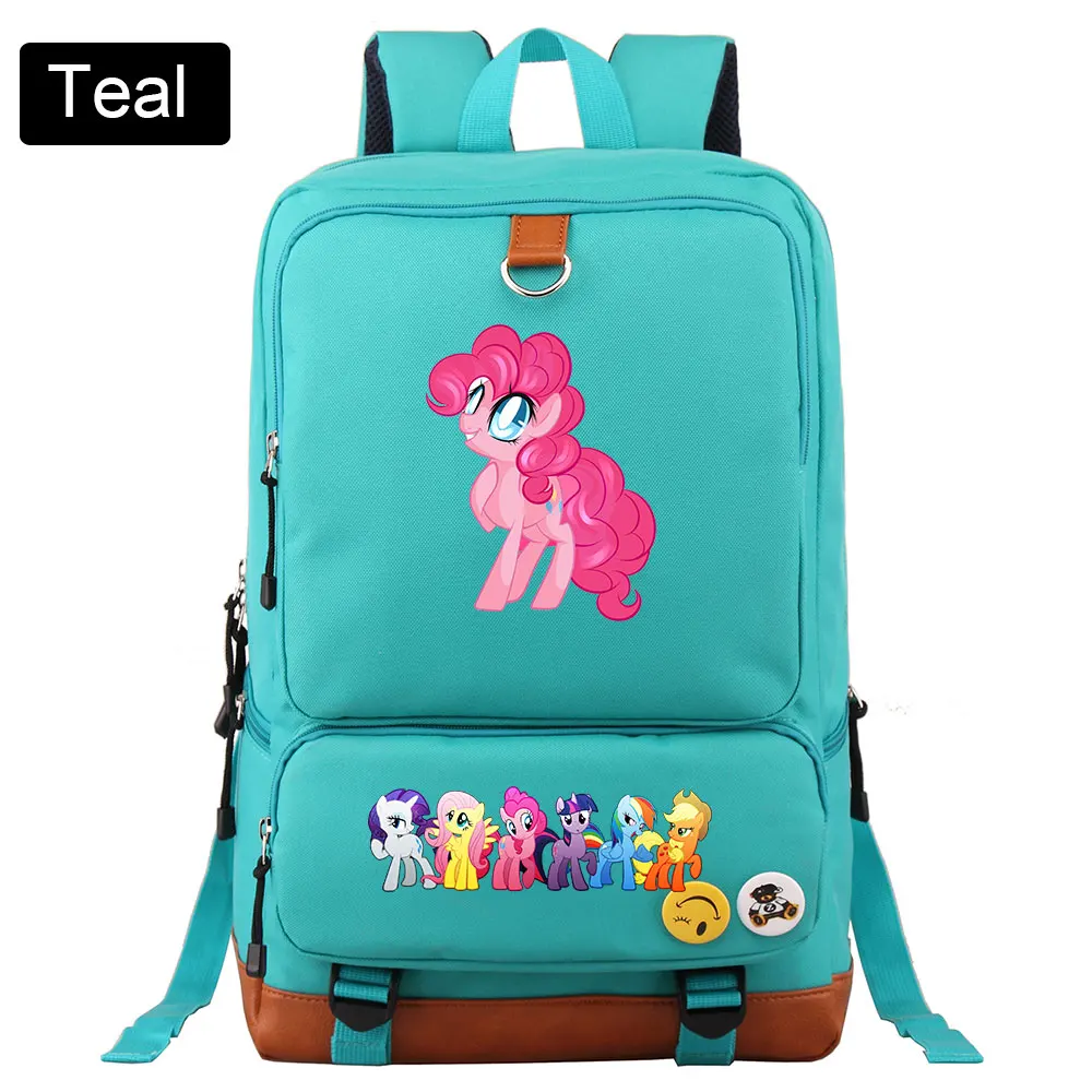 Christmas Cutie My Little Pony Boy Girl Book School bag Women Bagpack Teenagers Schoolbags Men Student Patchwork Backpack