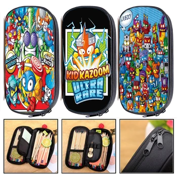 

New Students Super Zings Pencil Case Boys Girls Superzings Pen Bag Teens Stationery Bag Kids Cartoon Pencil Holder Cosmetic Case