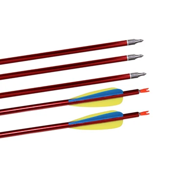 

6 pieces 31 inch Aluminium Arrows Hunting Bow Arrow for Compound/Recurve Bow