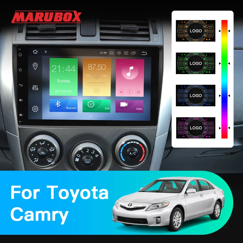 MARUBOX 9A101 Штатное Головное устройство для Toyota Corolla 2006 2011 Android Четырехядерный