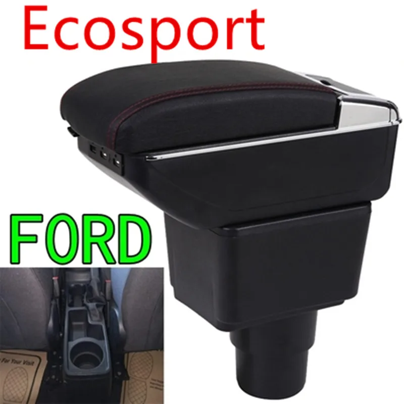 Для Ford-Ecosport подлокотник коробка центральный магазин содержание подлокотник коробка с USB интерфейсом