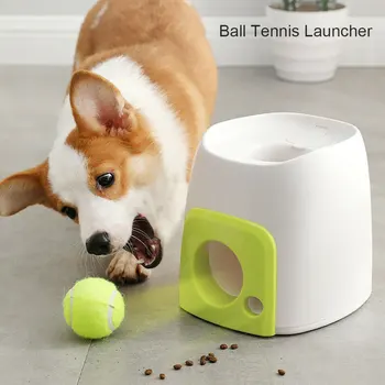 

Pet Ball Launcher Toy Dog Tennis Food Reward Machine Thrower Interactive Treatment Slow Feeder Toy Suitable For Cats And Dogs