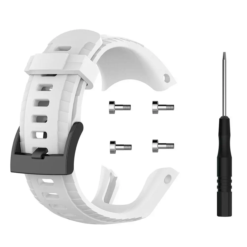 White Силиконовый сменный аксессуар часы ремешок Браслет для Suunto D5 спортивные наручные часы - Цвет ремешка: White
