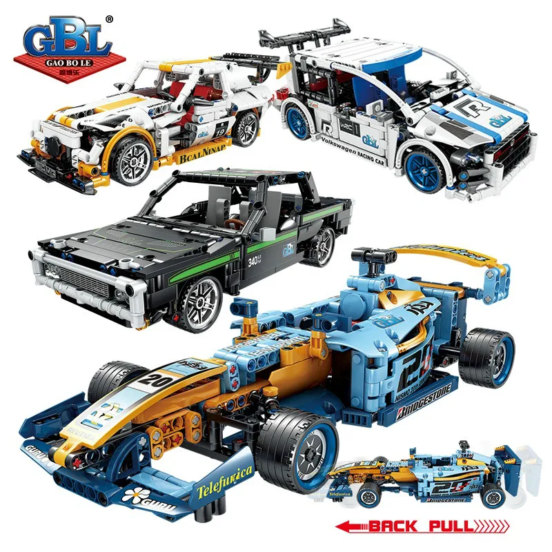 

KAZI Super Sports Car Building Blocks Technic Advanced Collectible Model Building Bricks Set Construction DIY Building Kids Toys