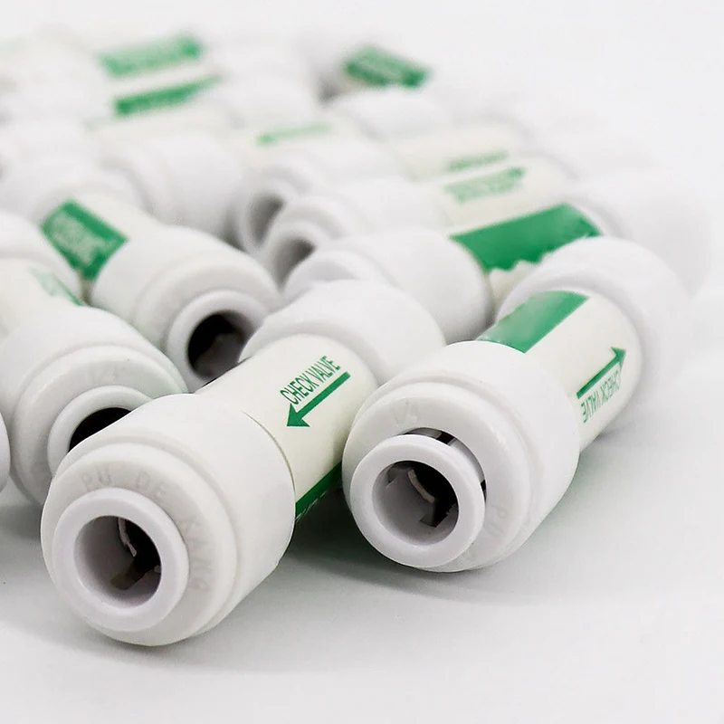 

1/4" Check Valve Push In For Non Return Water Reverse Osmosis System Filters-30