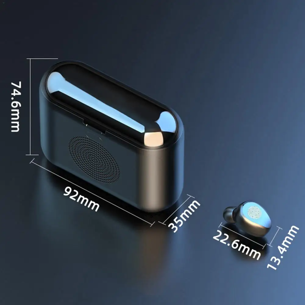 Беспроводные наушники F9 TWS Smart Touch, bluetooth-гарнитура 5,0, сабвуфер, объемный звук, 2000 мАч, зарядная коробка/bluetooth-динамик