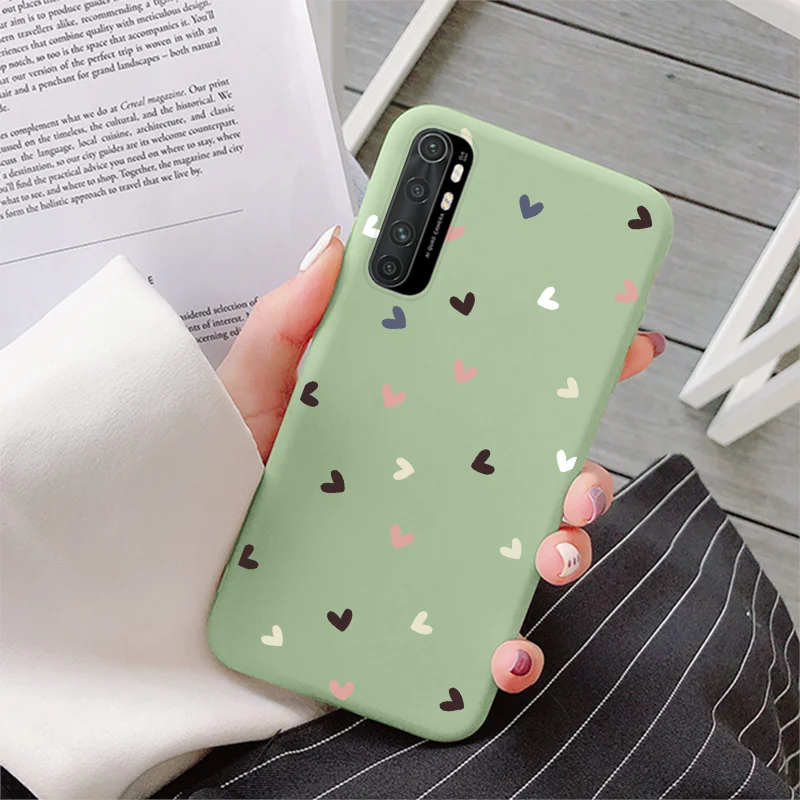 For Xiaomi Mi Note 10 Lite Case 6.47" Soft Silicone Back Cover For Mi Note10Lite MiNote10Lite Flower Dinosaur Protective Bumper samsung flip cover Cases & Covers