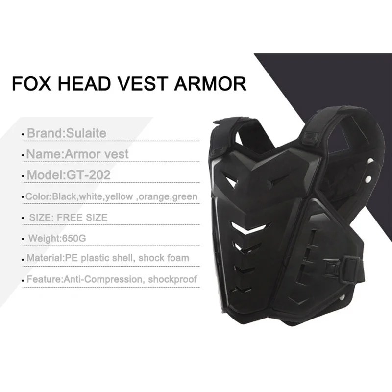 Motorcycle Armor Vest Motorcycle Riding Chest Armor Back Protector Motocross vest Off-Road Racing Vest