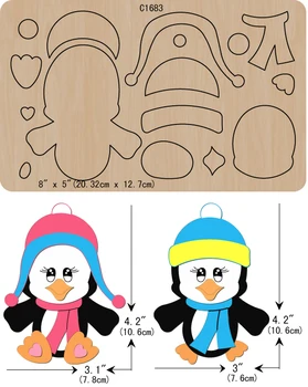 

New penguin Wooden die Scrapbooking C-1683 Cutting Dies