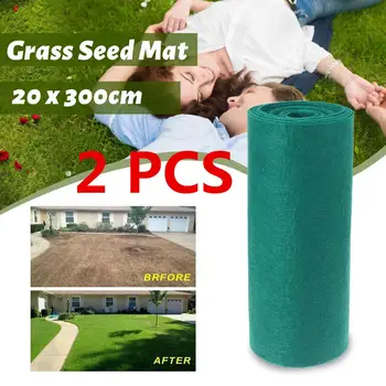 

1/2pcs Biodegradable Grass Seed Mat 20X300cm Seed Starter Mat Grass Seed Carpet Seed Starter Mat Home Yard Garden Decor Supplies