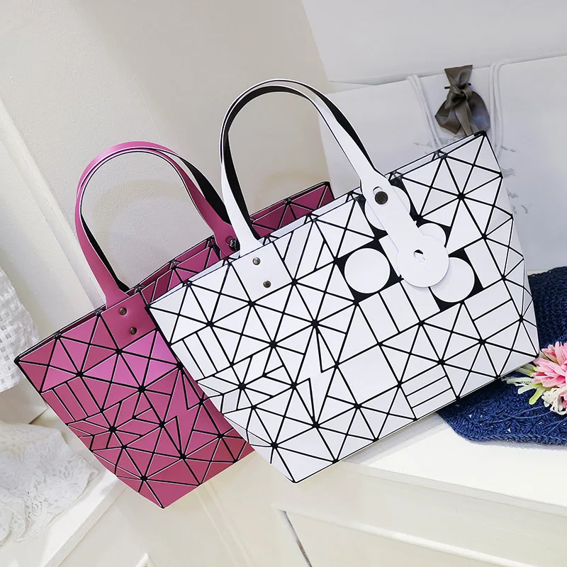 

7x8 gong xuan Large Format Geometry Folding Bag Korean-style Fashion Shoulder Oblique WOMEN'S Bag