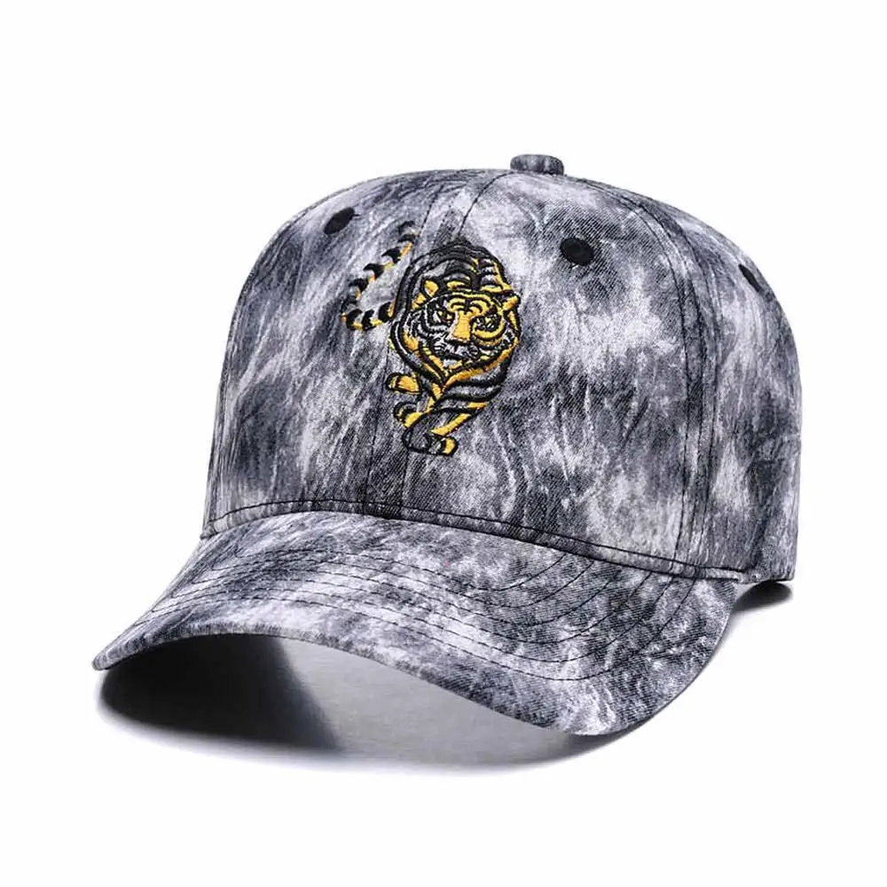 Мужские Бейсбольные кепки с вышивкой тигра Snapback классические унисекс спортивные