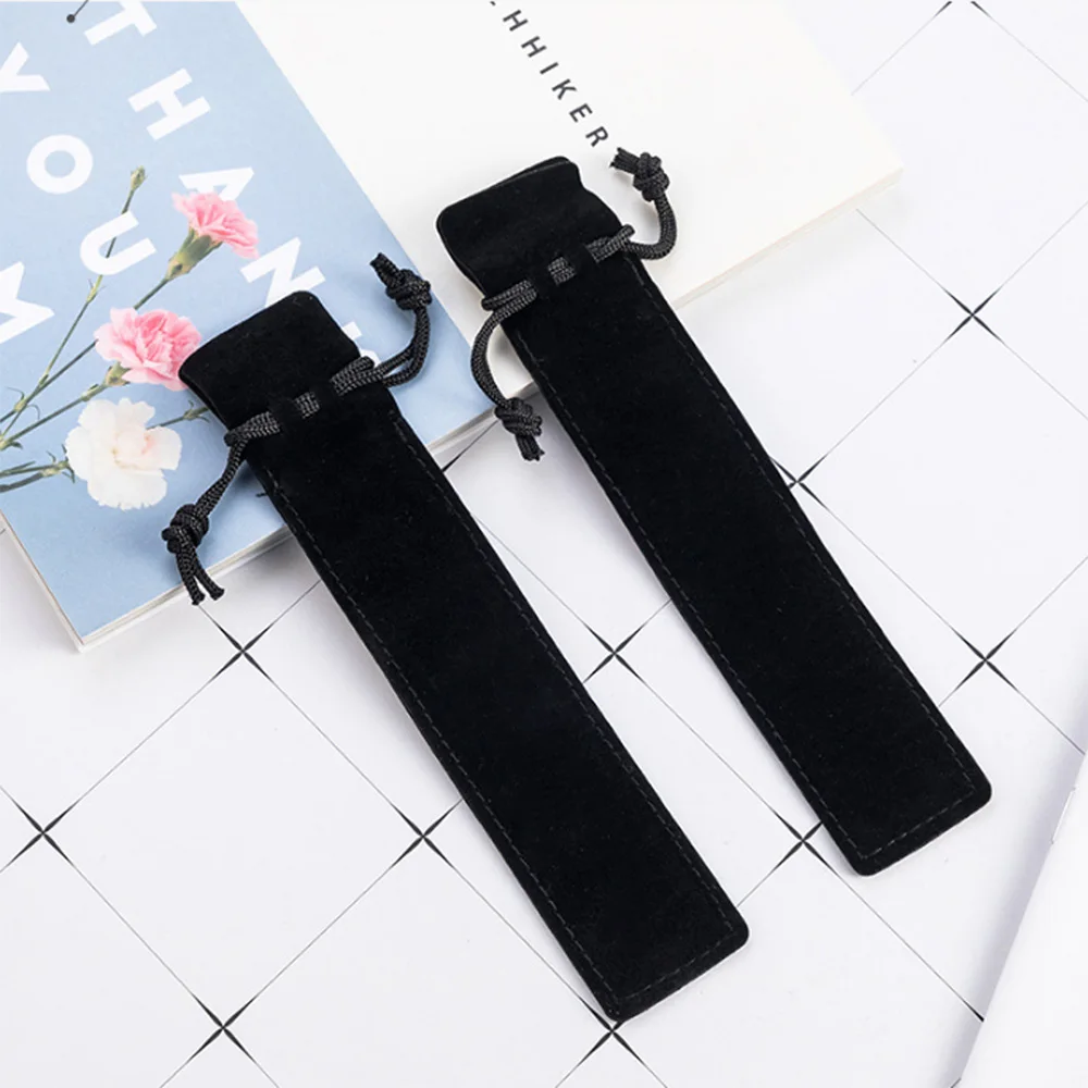 벨벳 볼펜 파우치 개별 연필 가방, 만년필 선물 스트랩, 다발 가방, 볼펜 소프트 케이스, 공짜 프로모션, 로트 10 개