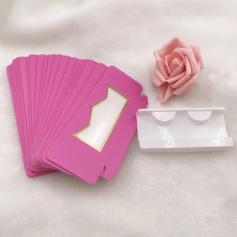 20pcs/lot Empty Lashes Paper Boxes Custom Mink Eyelashes Packaging