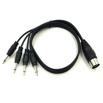 

4*3.5 audio plug turn MIDI 5 core adapter cable audio output MIDI5 core DIN5P 0.5 m