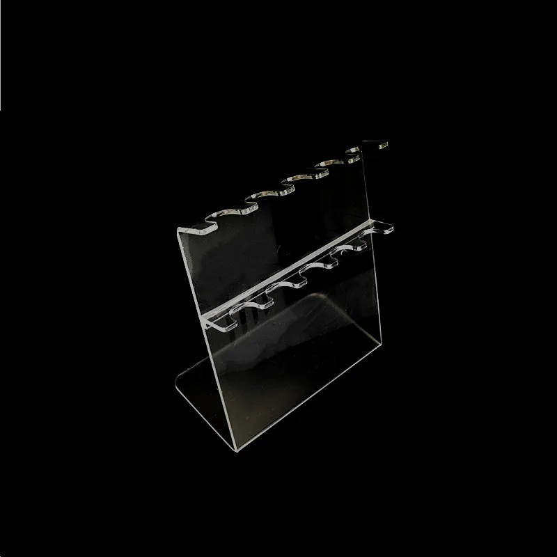 Plexiglass Pipette Stand Transparent Pipettor Rack Z-shaped PMMA Holder Holds Up To 5 Single-channel Pipettes Thickness 5mm