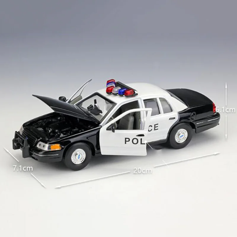 1/24 масштаб металлического сплава литья под давлением 1999 Ford Crown Victoria Нью-Йорк Такси автомобиль фургон модель игрушки для коллекции подарки детям подарки