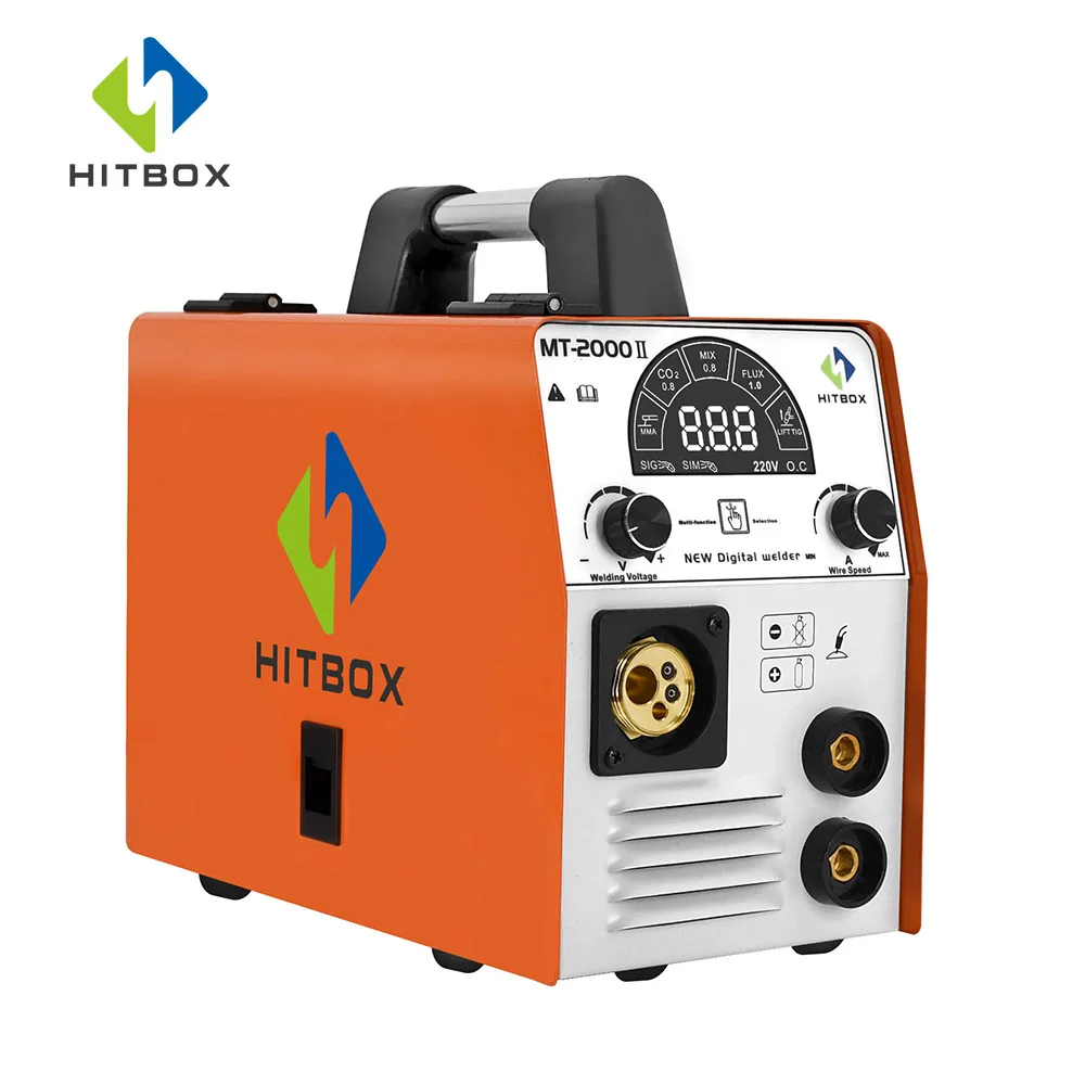220V 160A HITBOX MT2000 II сварочная машина 3 в 1 TIG сварочный аппарат CO2 микс поток газовая
