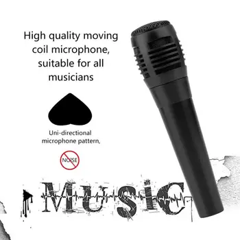 

1PC Hand Held Microphone Portable Studio Mic 1.5M Wired Uni-directional Dynamic Voice Recording Microphone Audio Device
