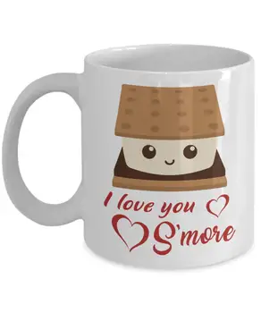 

Love You A Little S'More Coffee Mug 11 oz - Anniversary gifts Birthday Gifts , Perfect gift, Romantic Gift , Cute Present