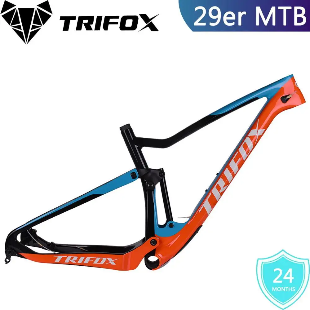 TRIFOX полная подвеска XC MTB рама 29er рама карбоновая для горного велосипеда cuadro carbono mtb T800 quadro Boost 148*12 велосипедная Рама