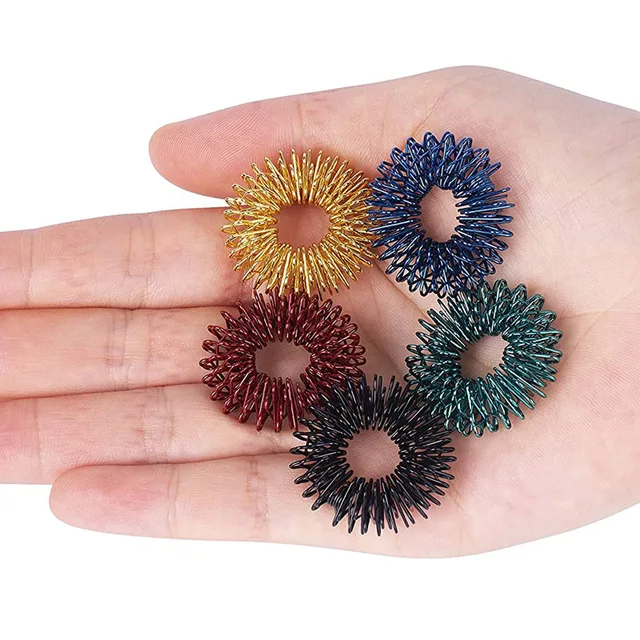5Piece Figet Toys Anxiety Rings Stress Relief ADHD Autism Occupational Therapy Sensory Juguete Antiestres Adults Niños 3
