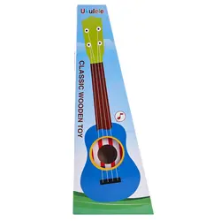 21 дюймов стильная футболка с изображением персонажей видеоигр 6 строка мини деревянный гитары дети музыкальные инструменты Развивающие