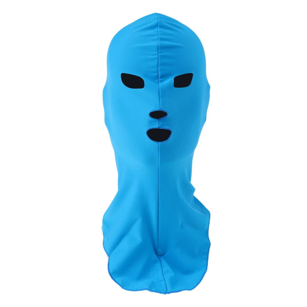Swiming Diving Wetsuit Hood UV Sun Protection Full Face Mask Head Neck Cover Face Bikini Elastic Swim Cap