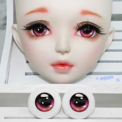1/8 1/6 1/4 1/3 BJD аксессуары кукла полусферический глазный шар мультфильм глаз для BJD/SD, не включает кукольную голову и другие E2551 - Цвет: Красный