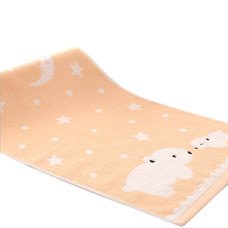Cotton High Quantity Baby Soft Hand Towel Baby Towel Infant Cartoon Bear Handkerchief Towels - Цвет: yellow