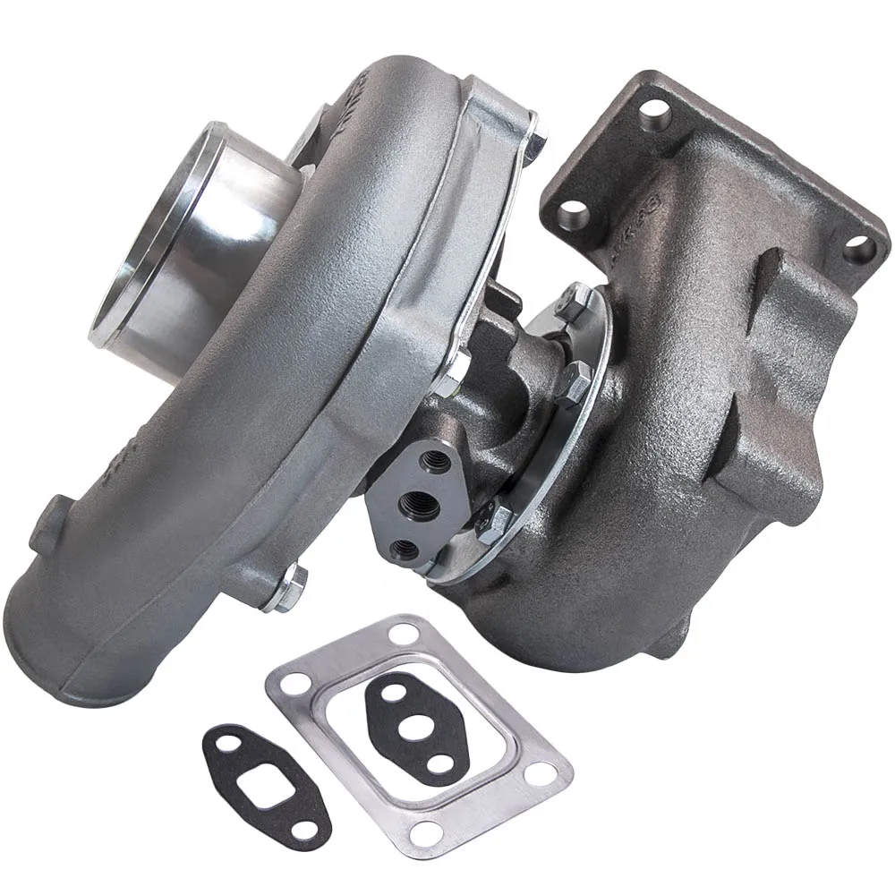 

A/R .63 Comp A/R .5 T3 flange 5 bolt Oil t04e type turbo turbocharger w/gasket