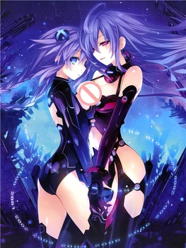 

Anime ChoJigen Taisen Neptune Custom Bed Sheet Noire Duvet Cover Nepgear Flat Sheet Hyperdimension Neptunia Blanket 150x200cm