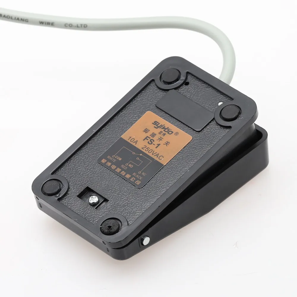 1pcs Black Self-resetting SPDT Nonslip Metal Momentary