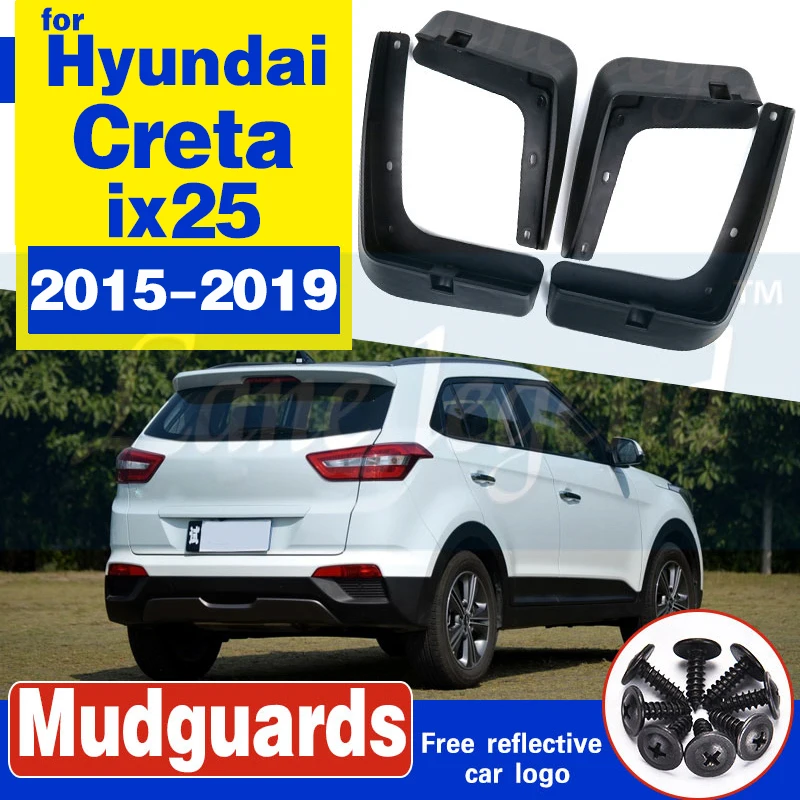 4 шт. Автомобильные Брызговики для Hyundai Creta ix25 2015 2016 2017 2018 2019|Грязезащита| |