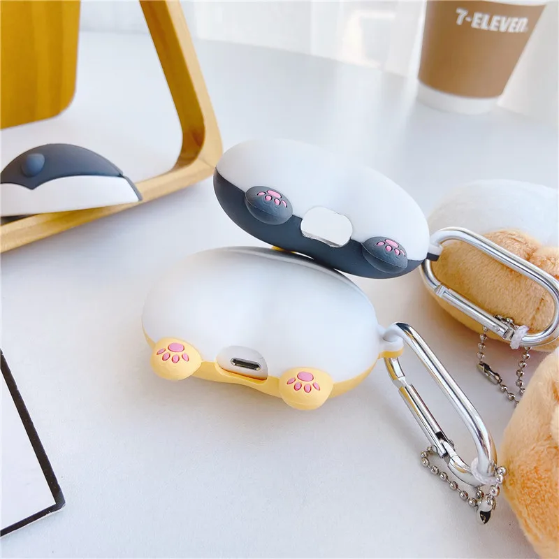 Милый силиконовый чехол Corgi для Apple Airpods Pro наушников Air Pod зарядный футляр мягкий