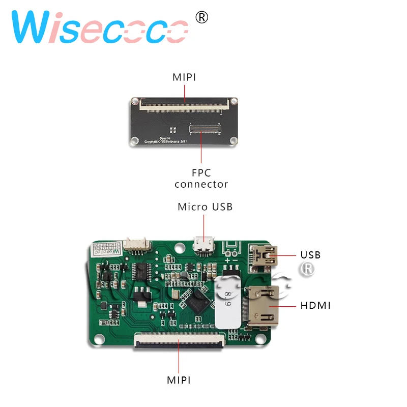 5 дюймовый 2K ЖК монитор 1440*2560 2USB новая версия платы управления драйвером для