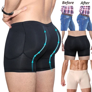 

Mens Padded Underwear Shapewear Butt Lifter Briefs Panties Hip Enhancer Body Sculpting XIN-Shipping