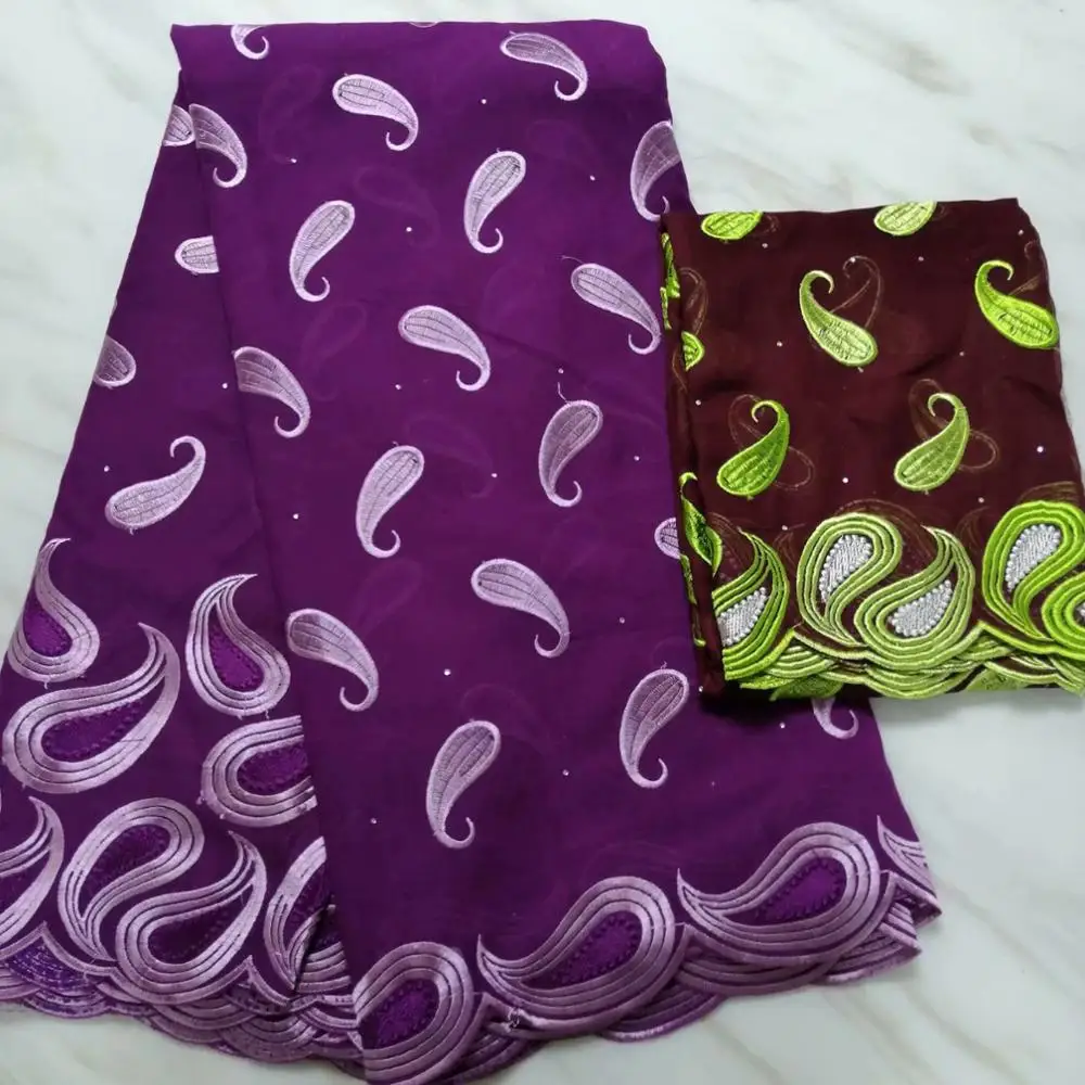 

New Arrival African Wax Cord Lace Fabric High Quality Water Soluble Nigerian Embroide Sewing Guipure Lace Fabric With Bead PL02