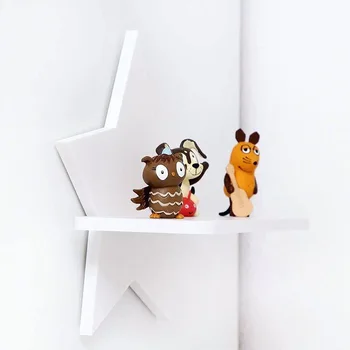 

Wall Shelf Organizer Star Shape Pentagram Wooden Display Storage Organizer Rack Shelf For Kids Room Living Room Shelves ZM828