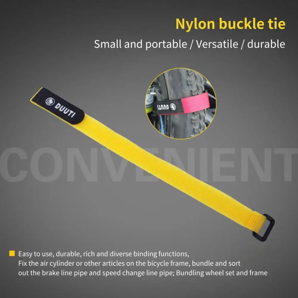 5Pcs 25cm Bicycle Handlebar Fixed Tape Road Bike Handlebar Strap Fishing Rod Tie Holder Strap Suspenders Fastener Hook Loop Ties bike handlebar tape bicycle handlebar strap bike accessory