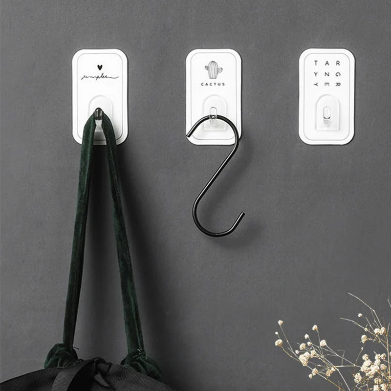 2 шт. настенный крючок держатель для хранения вешалка кухни ванной комнаты кактус