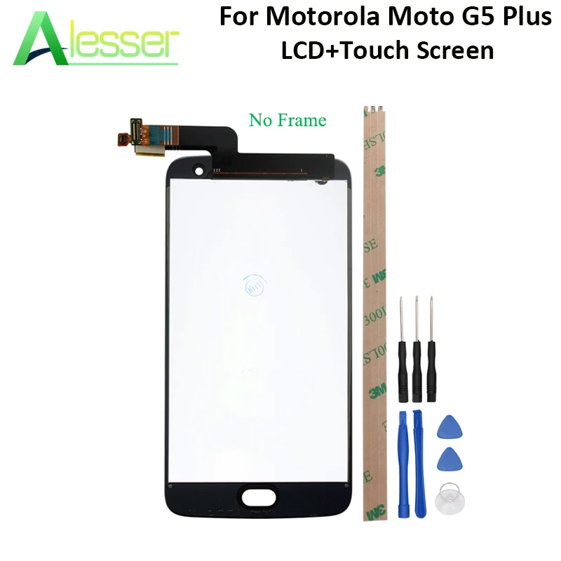 ЖК-дисплей Alesser для Motorola Moto G5 Plus сенсорный ЖК-экран XT1685 дигитайзер в сборе Замена +