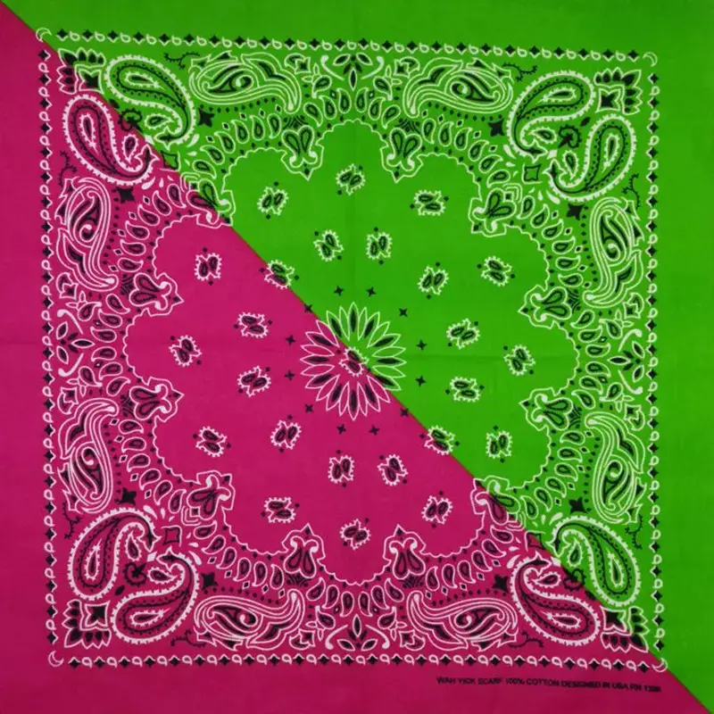 New Fashion Hip Hop 100% Cotton Bandana Square Scarf 55cm*55cm Black Red Paisley Headband Printed For Women/Men/Boys/Girls - Image 49