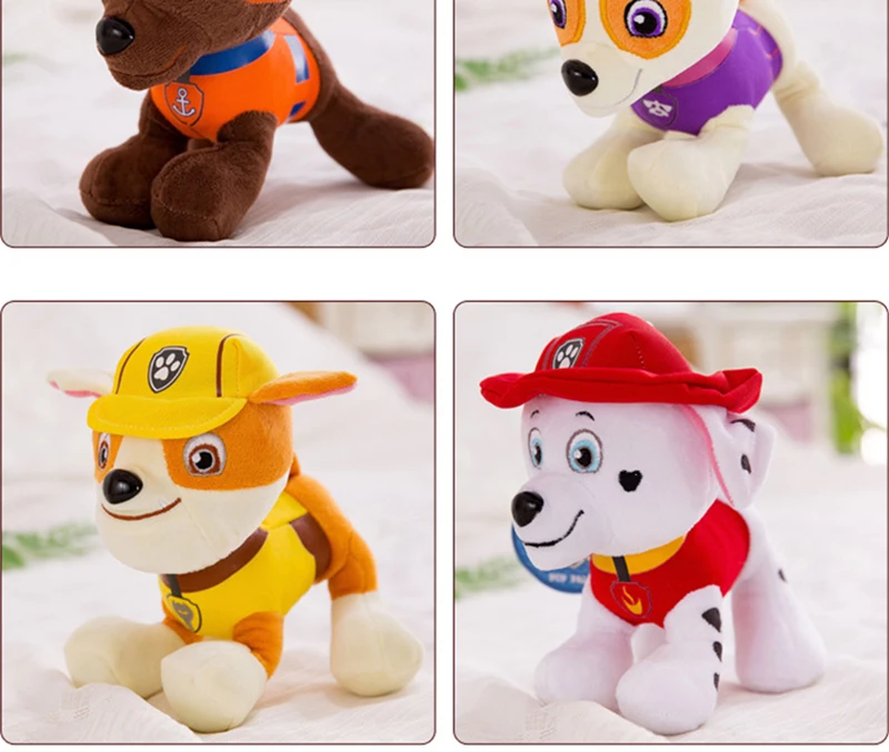 20 см Peluche Pat Patrouille Paw patroil плюшевые игрушки аниме плюшевые Abby Hatcher Skye Blippi плюшевые животные Детский Рождественский подарок