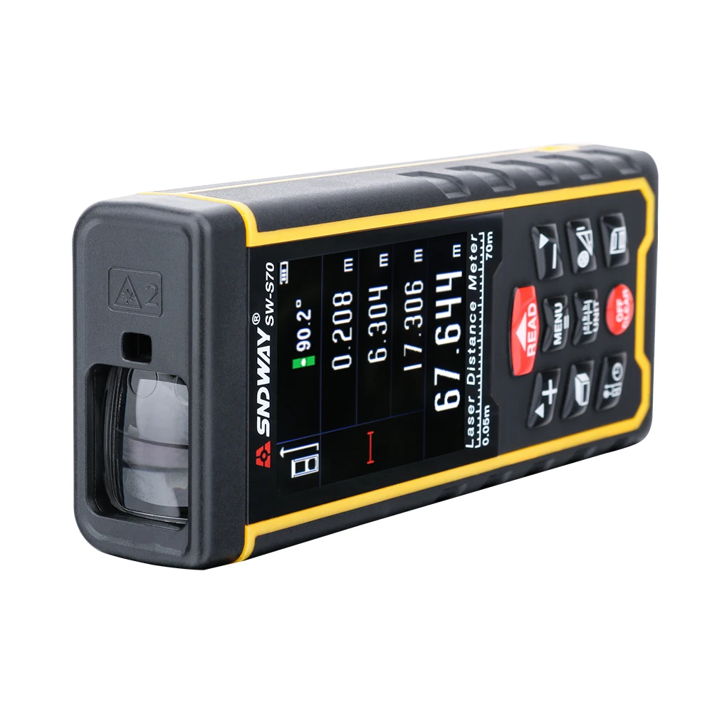 Дальномер лазерный SNDWAY с цветным дисплеем 70 м|laser rangefinders distance|trena laserdistance meter |